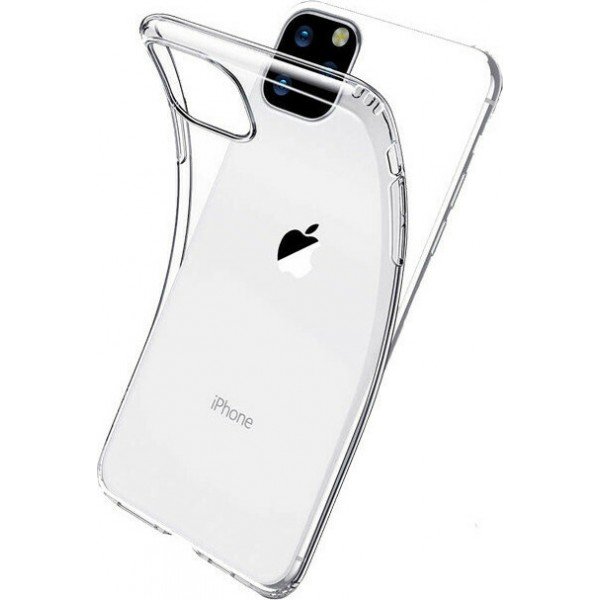 Back Cover Σιλικόνης Διάφανο (iPhone 12 / 12 Pro)